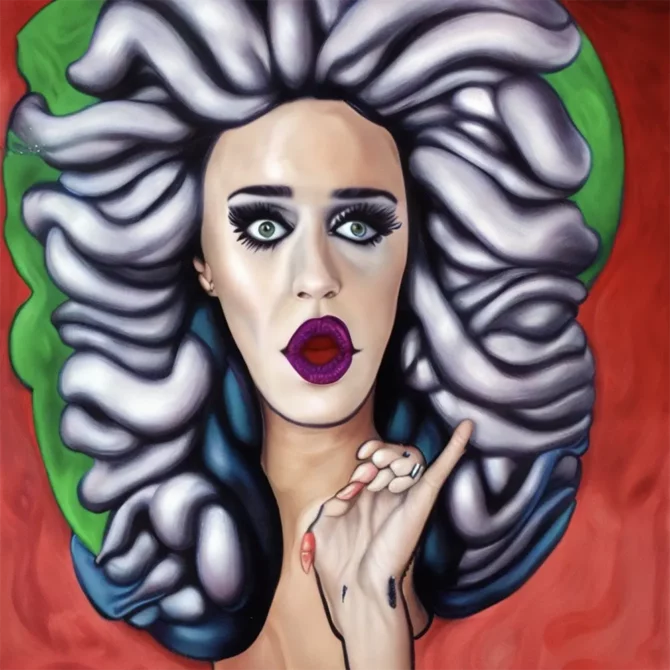 Katy Perry in the style of George Condo     5